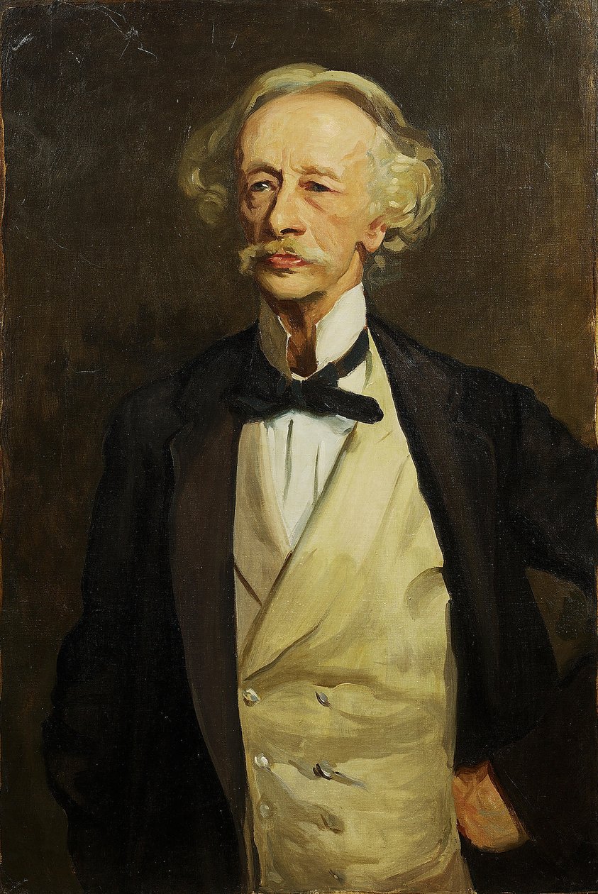 Portræt af digteren Coventry Patmore 1823-1896. af Reginald Grenville Eves