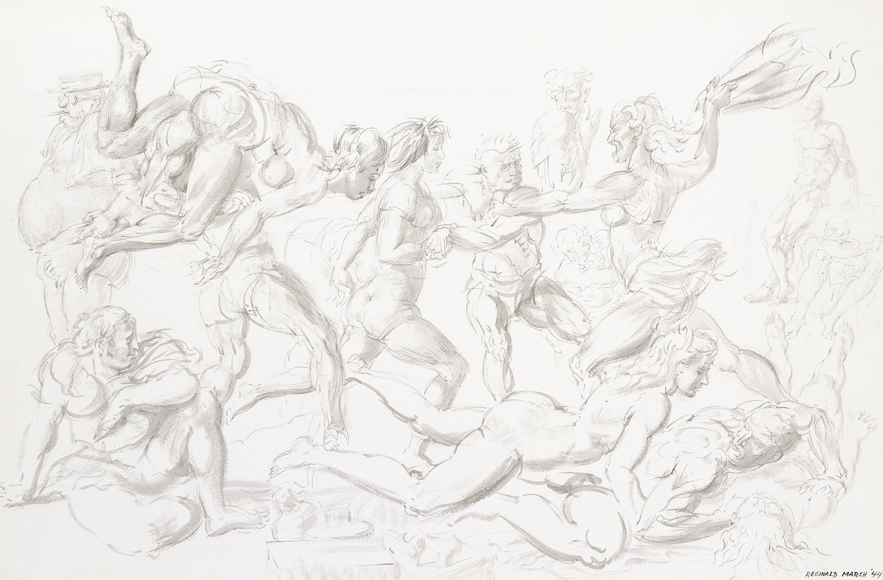 Akrobater af Reginald Marsh