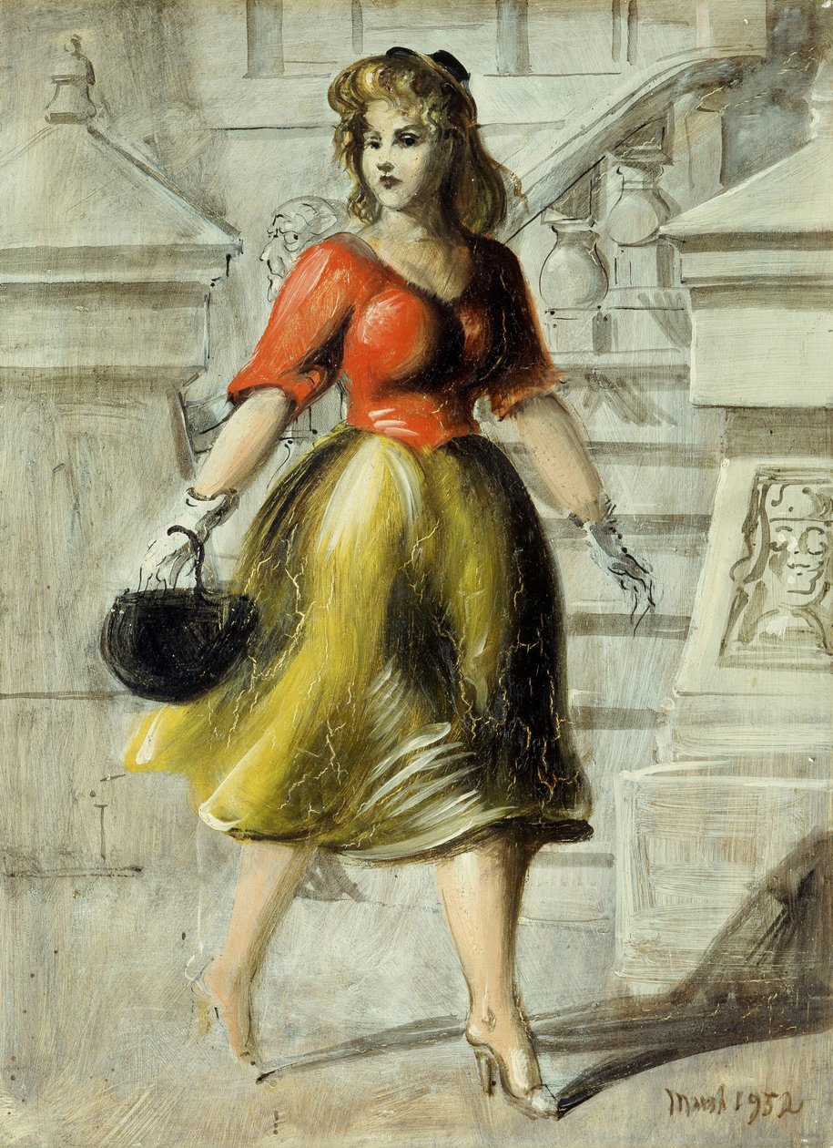 Ud at gå en tur af Reginald Marsh
