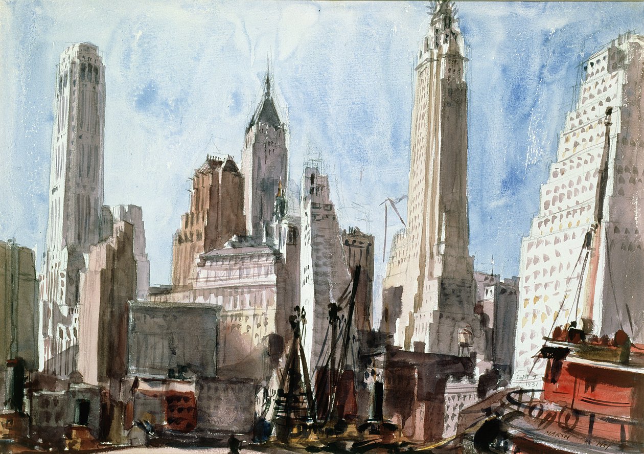 Skyskrabere af Reginald Marsh
