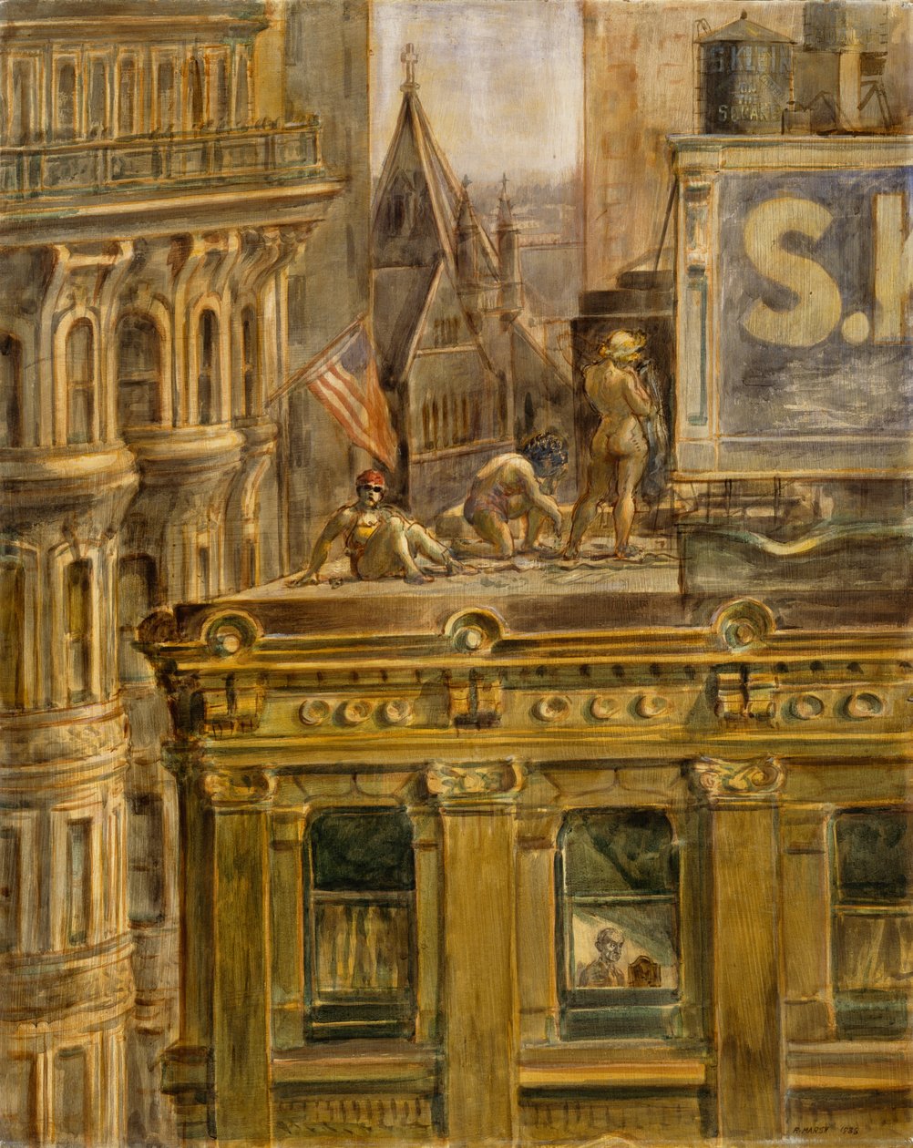 Udsigt fra mit vindue af Reginald Marsh