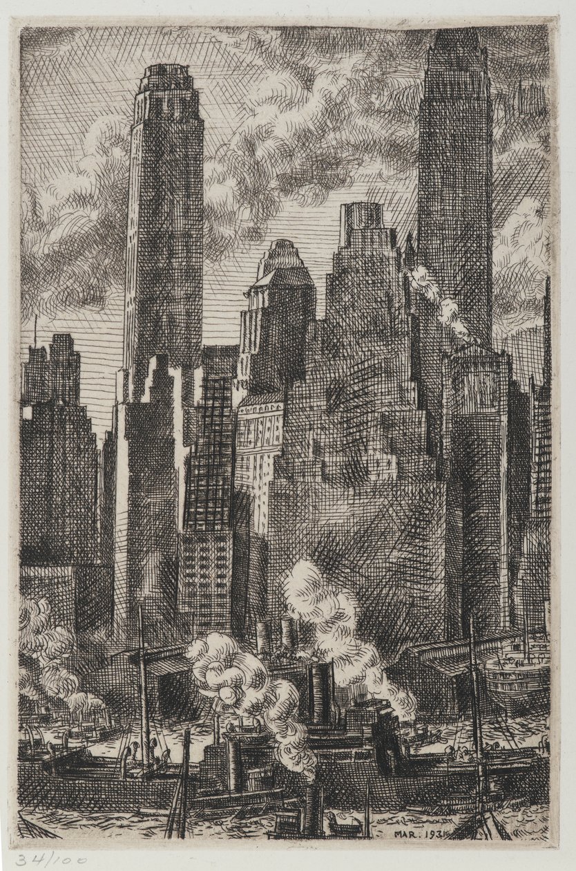 Wall Street af Reginald Marsh