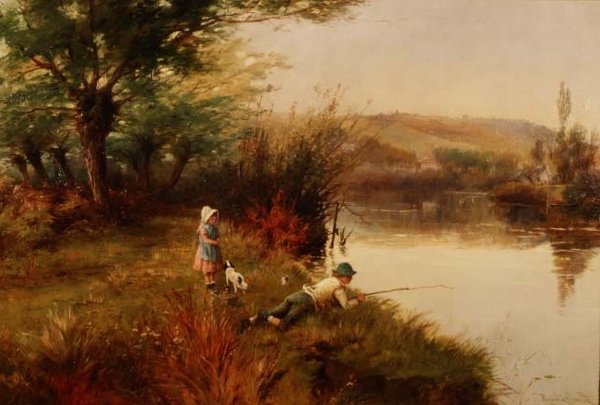 De unge lystfiskere af Reginald Smith