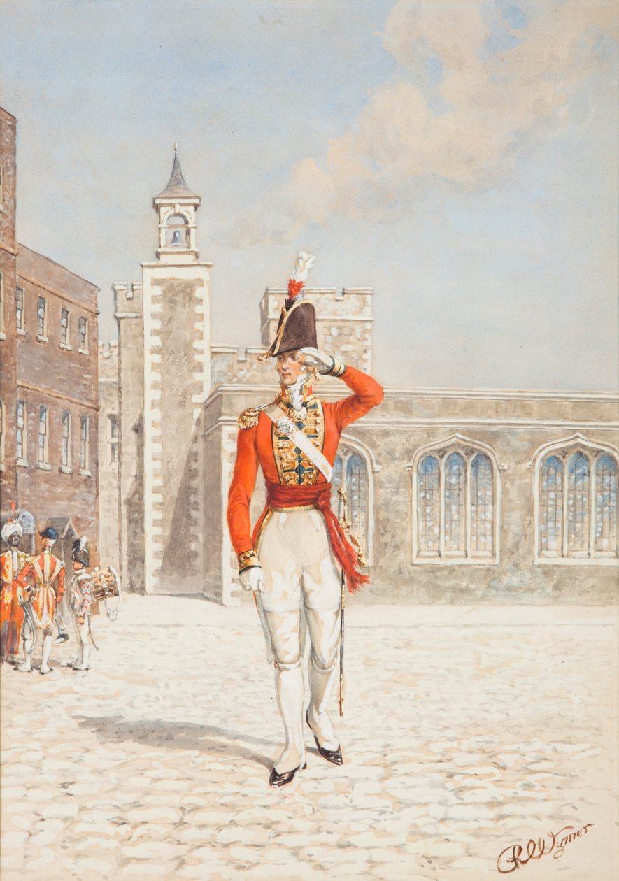 Officer for den skotske vagt af Reginald Wymer