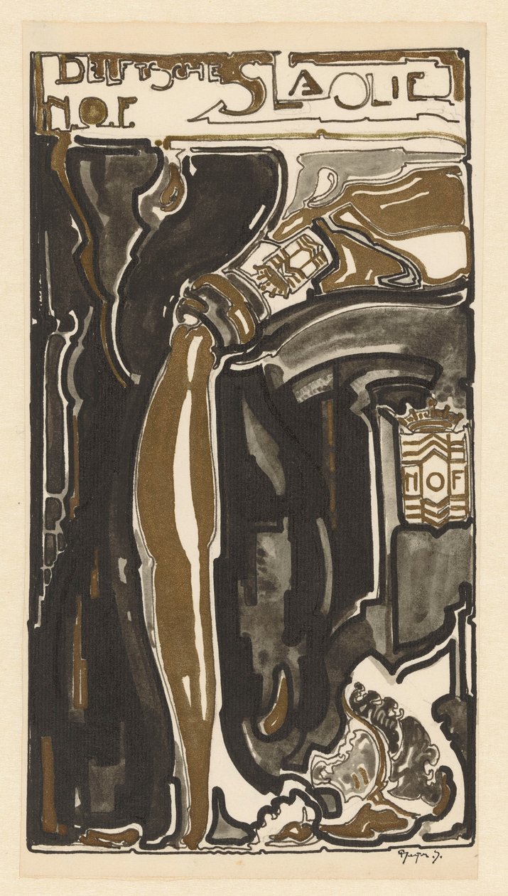 Delft salatolie N.O.F. (original titel på objektet) af Reijer Stolk (signed by artist)