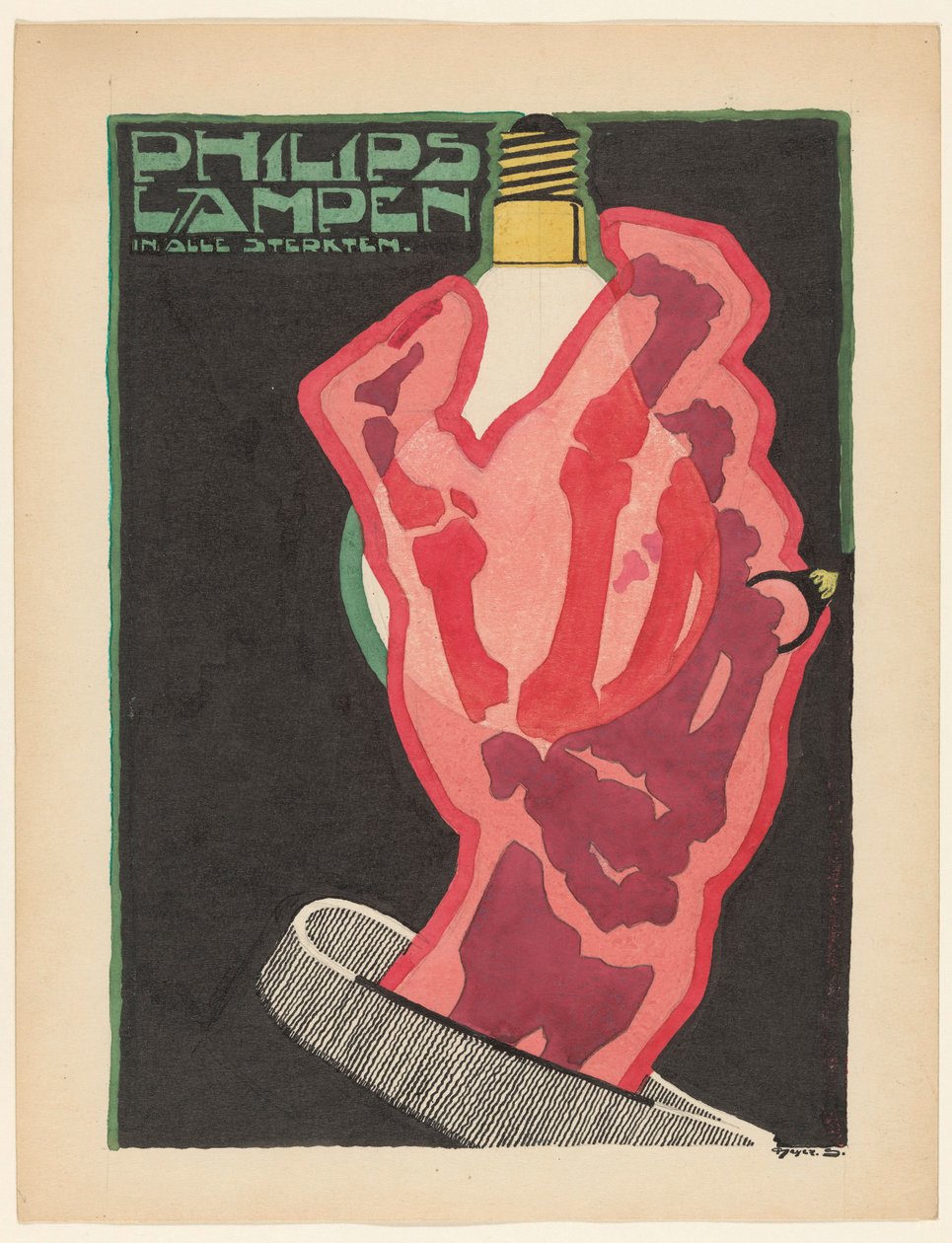 Philips-lamper i alle styrker (original titel på objekt) af Reijer Stolk (signed by artist)