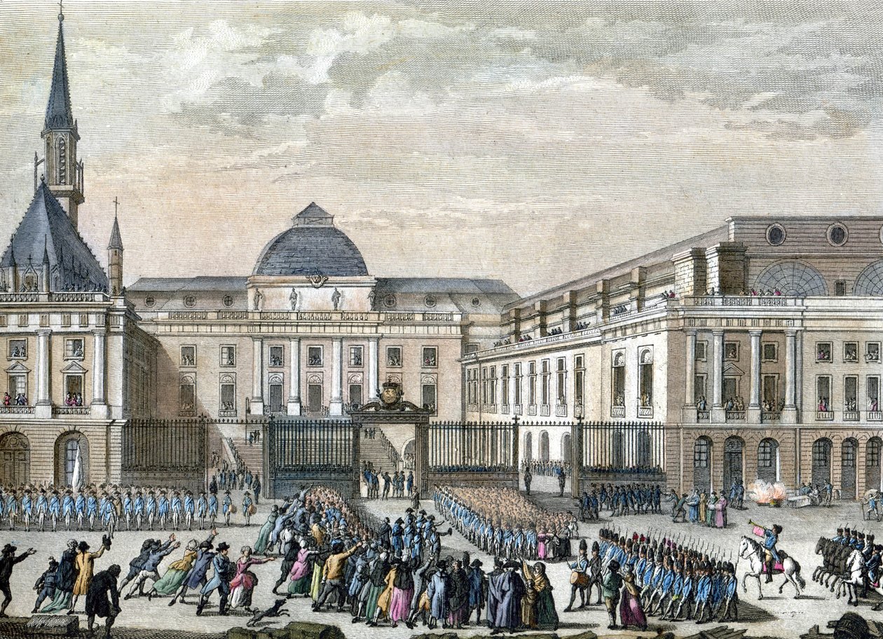 Bailly ved parlamentet i Paris. 1794-1804 (kobberstik) af Reiner Vinkeles