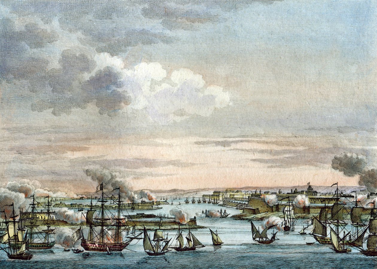 Den franske flåde på Malta af Reiner Vinkeles