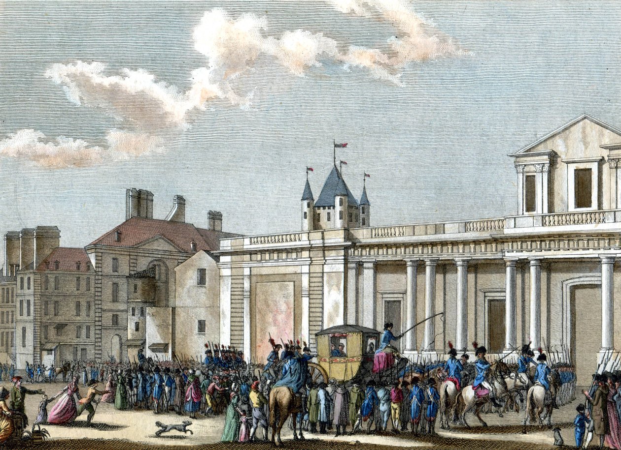 Den kongelige familie ved templet af Reiner Vinkeles