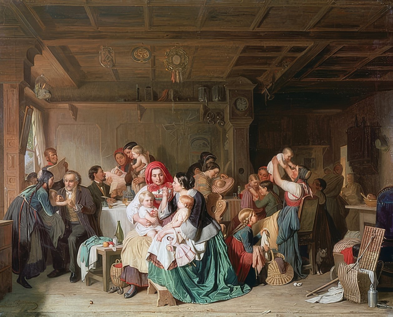 Vaccinationsrum. 1857 af Reinhard Sebastian Zimmermann