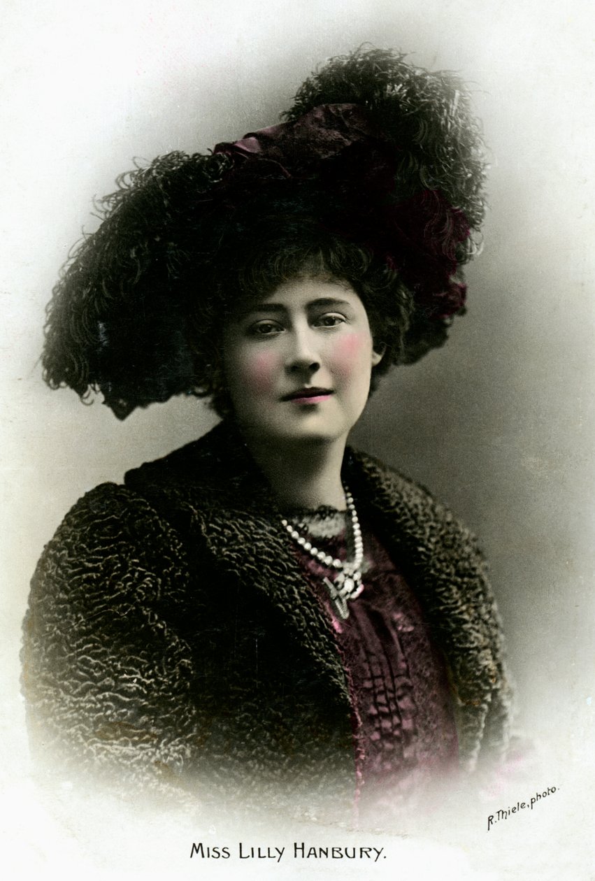 Lily Hanbury 1874-1908, engelsk skuespillerinde, begyndelsen af det 20. århundrede. af Reinhold Thiele