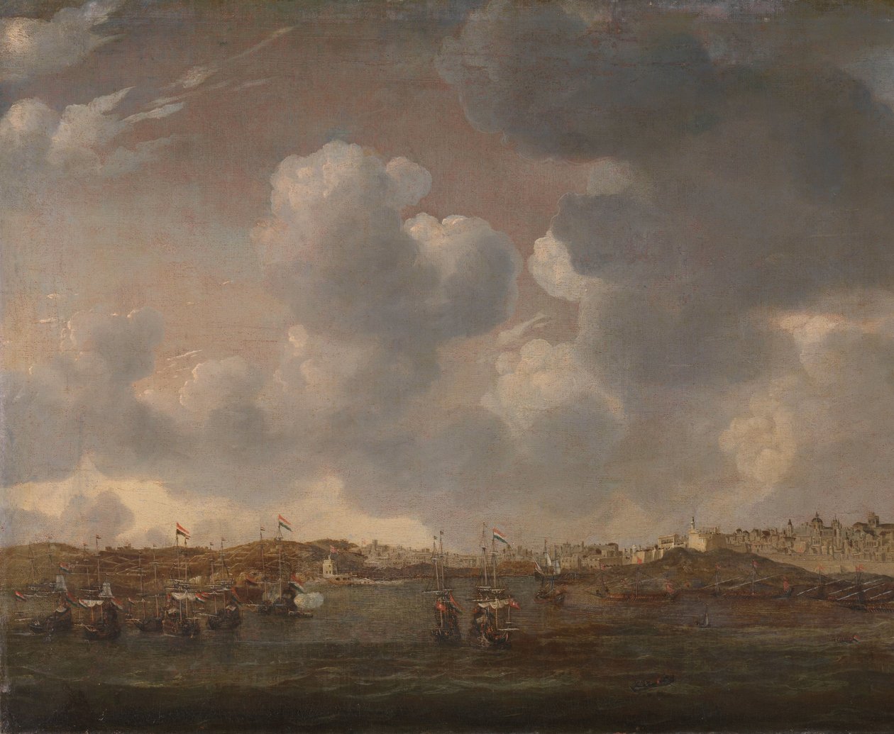 Udsigt over Salee, Marokko af Reinier Nooms (signed by artist)