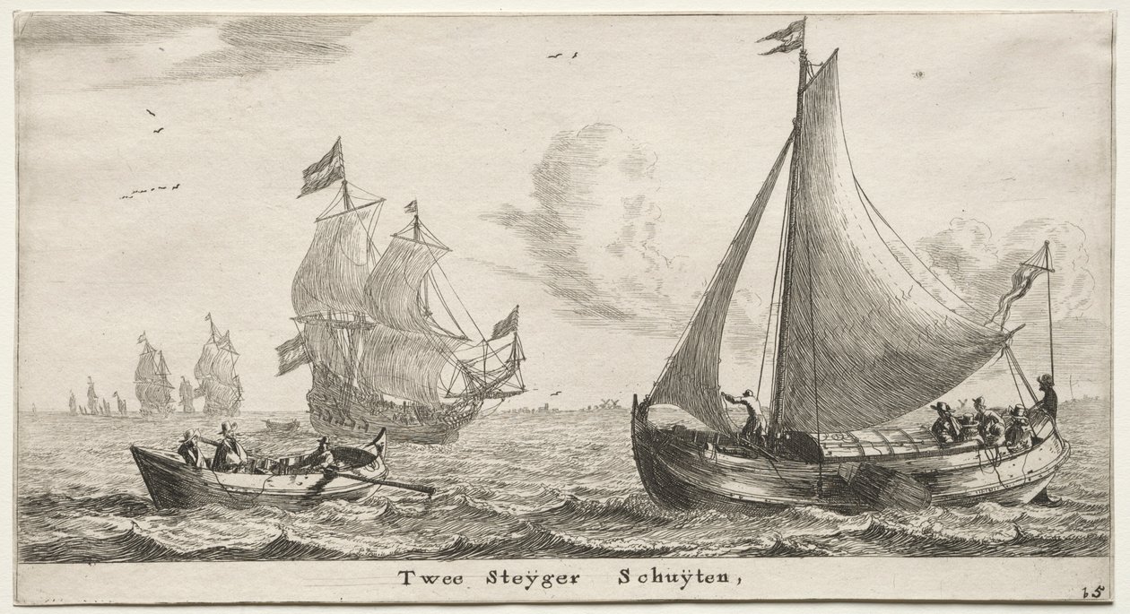 Amsterdams skibe: Two Pier Boats. af Reinier Nooms