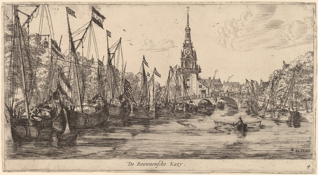 Roowaensche Quay (De Roowaensche Kaey) af Reinier Nooms, called Zeeman