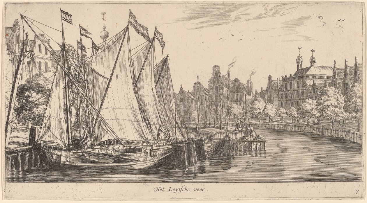 Færgen til Leiden (Leytsche-færgen) af Reinier Nooms, called Zeeman