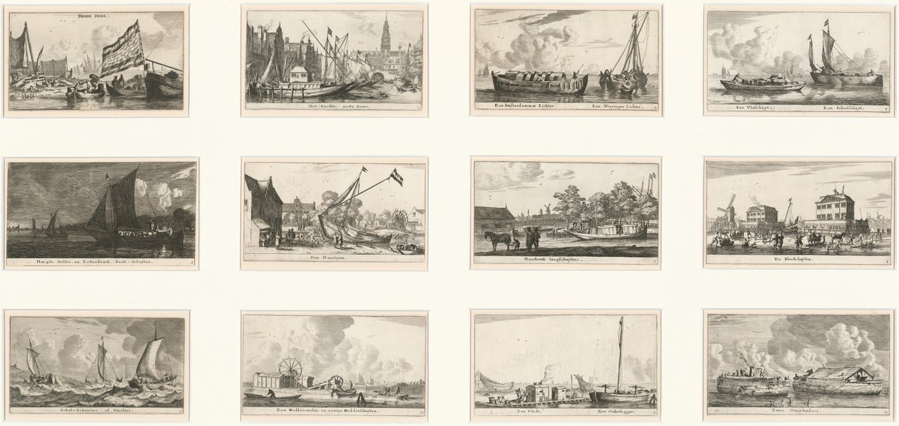 Forskellige skibe og udsigter over Amstelredam (Forskellige skibe og udsigter over Amsterdam): Del III af Reinier Nooms, called Zeeman