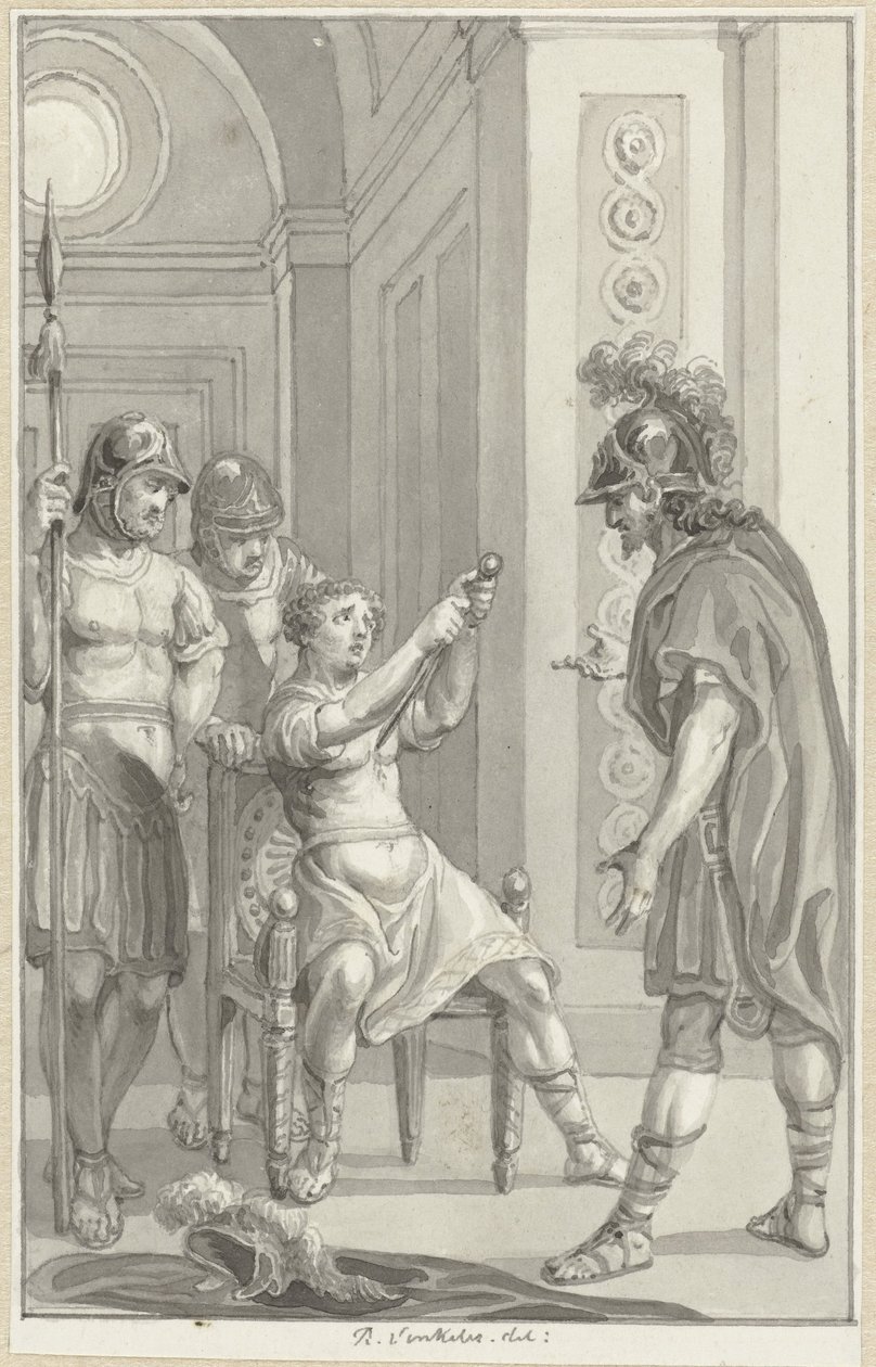 De dood af Gemellus af Reinier Vinkeles (I)