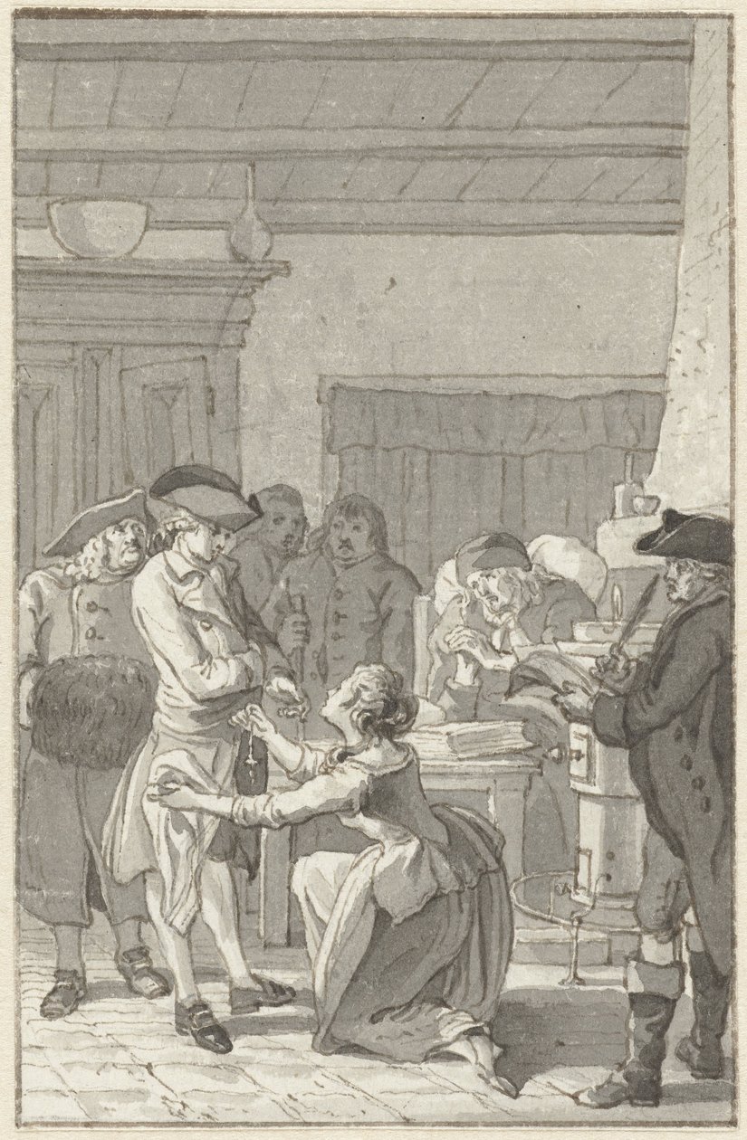 Illustration til romanen Gustav Lindau af Reinier Vinkeles (I)