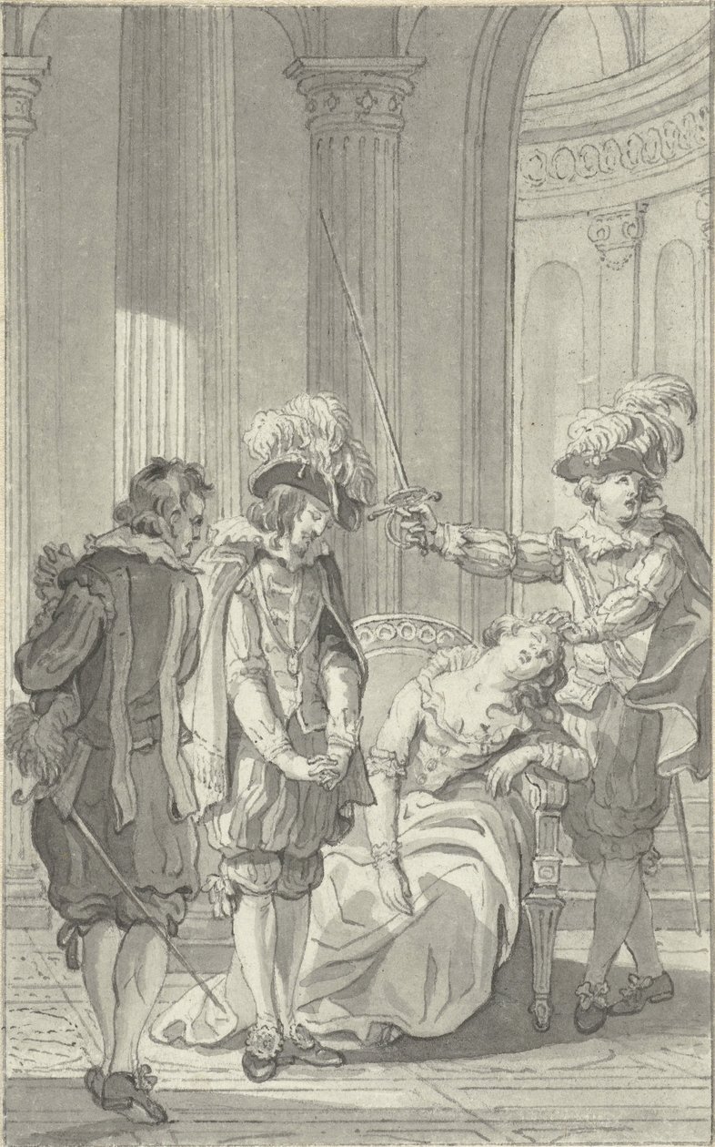 Illustration til skuespillet Ines de Castro af Rhijnvis Feith af Reinier Vinkeles (I)