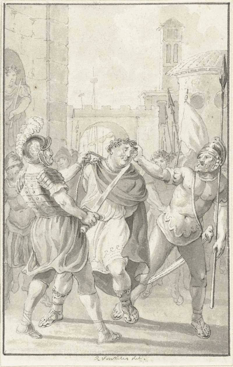 Kejser Vitellius på vej til sin henrettelse af Reinier Vinkeles (I)
