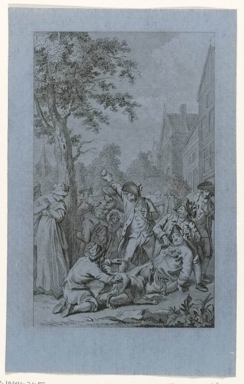 Misbrug af liget af pastor P. van den Bosch i Zoetermeer, 1787 af Reinier Vinkeles (I)