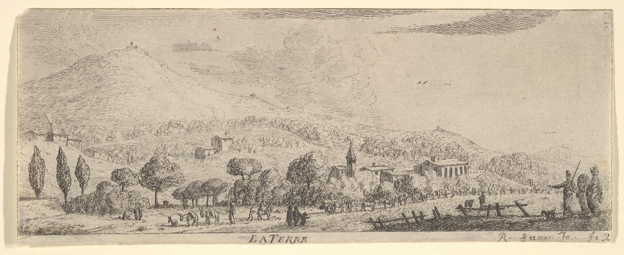 La Terre, fra The Elements, 1600-tallet. af Reinier Zeeman