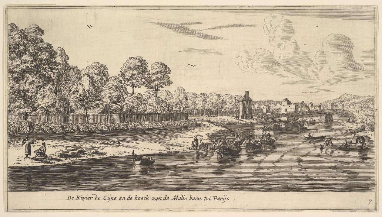 Seinen ved Bend of the Mall, 1600-tallet. af Reinier Zeeman
