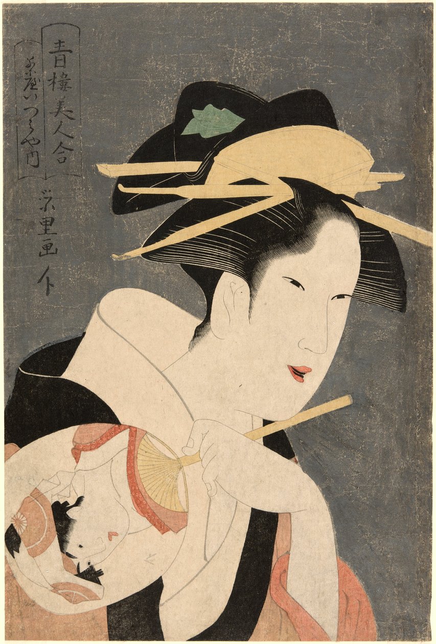 Beautys of the Pleasure Quarters (Seiro bijin awase): værtinden for Izumiya Teahouse af Rekisentei Eiri