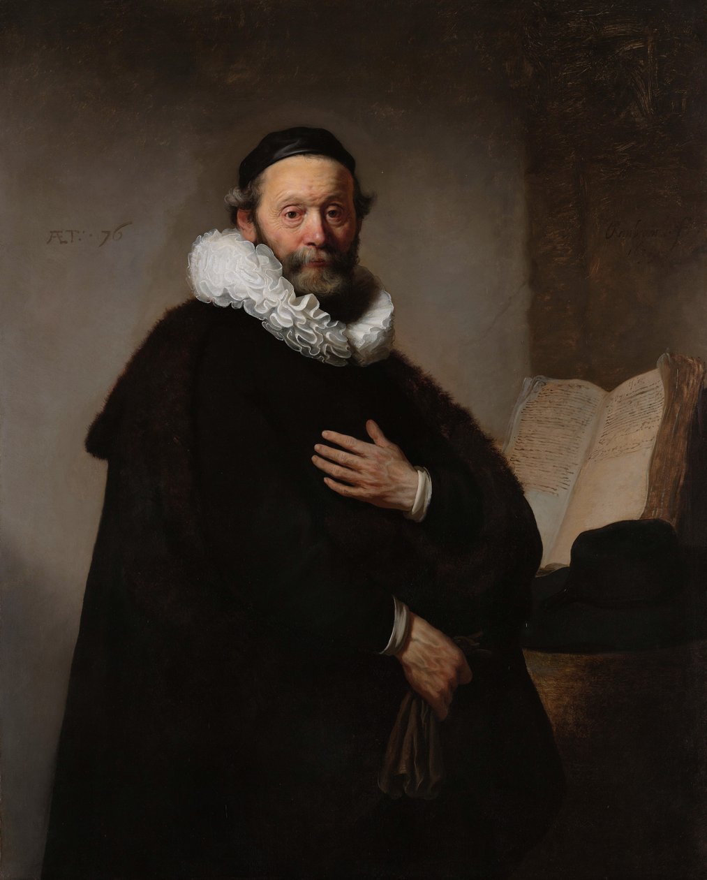 Portræt af Johannes Wtenbogaert af Rembrandt van Rijn