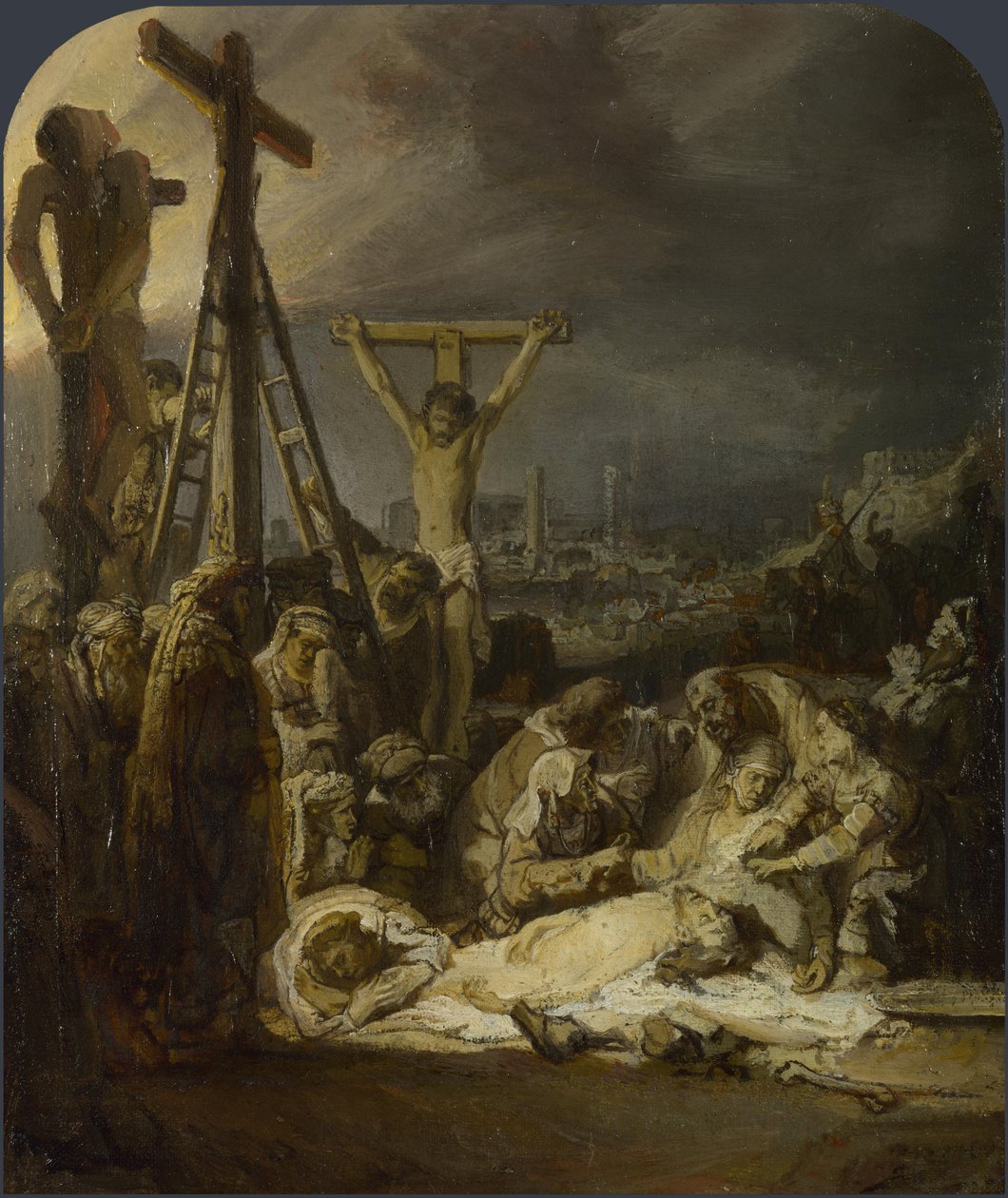 Klagesangen over den døde Kristus af Rembrandt van Rijn
