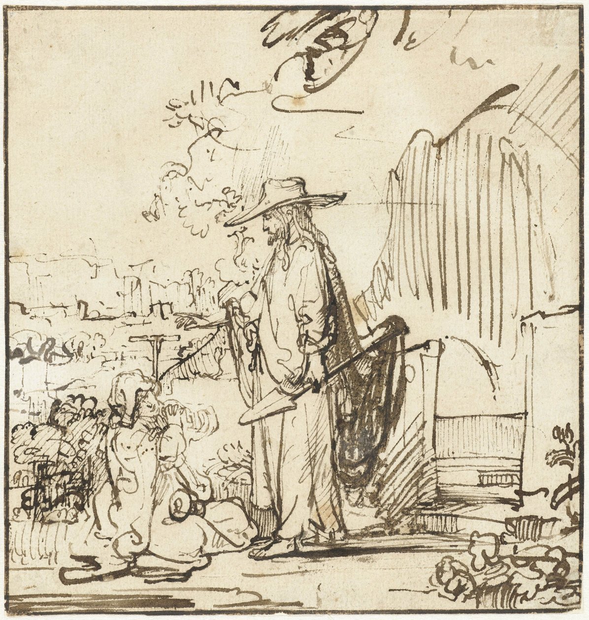 Kristus viser sig for Maria Magdalene som gartner af Rembrandt van Rijn
