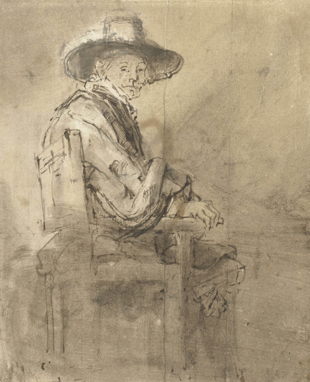 Siddende Syndic: Jacob van Loon, c.1661-62 af Rembrandt van Rijn