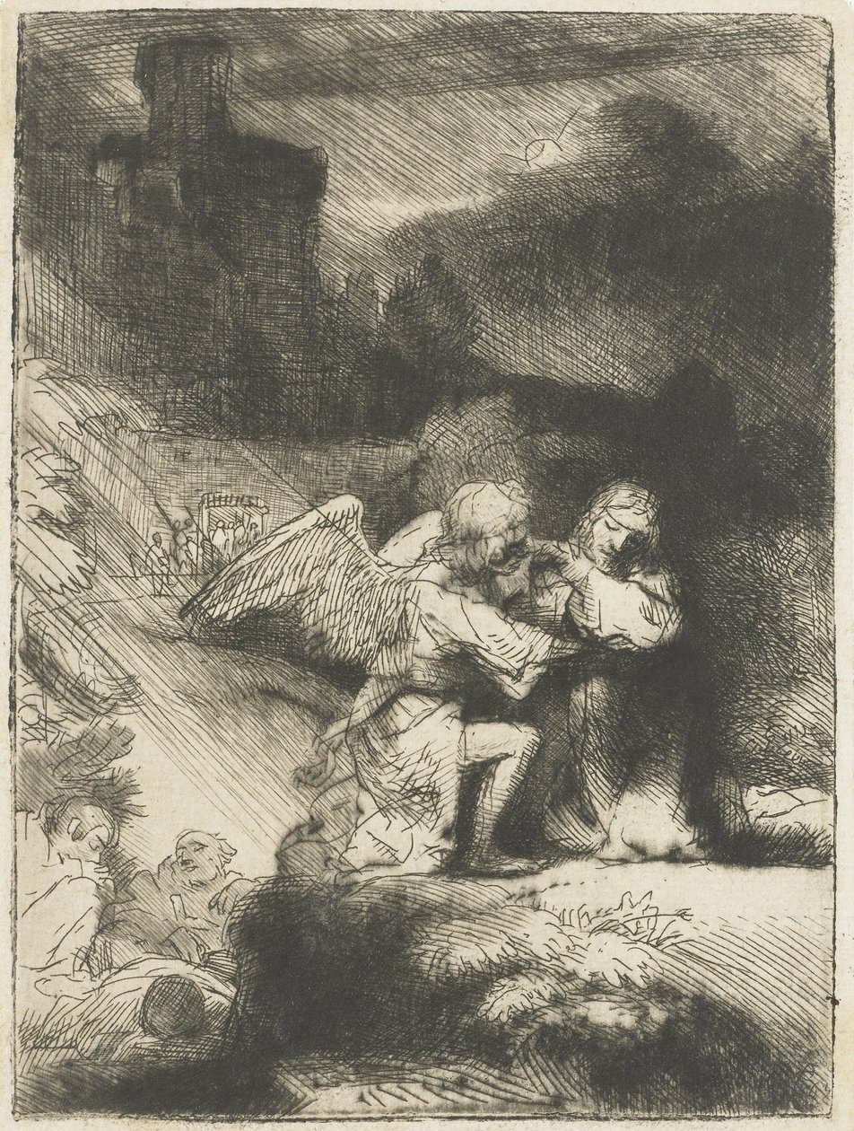 Kvalen i haven, 1655-59 af Rembrandt van Rijn