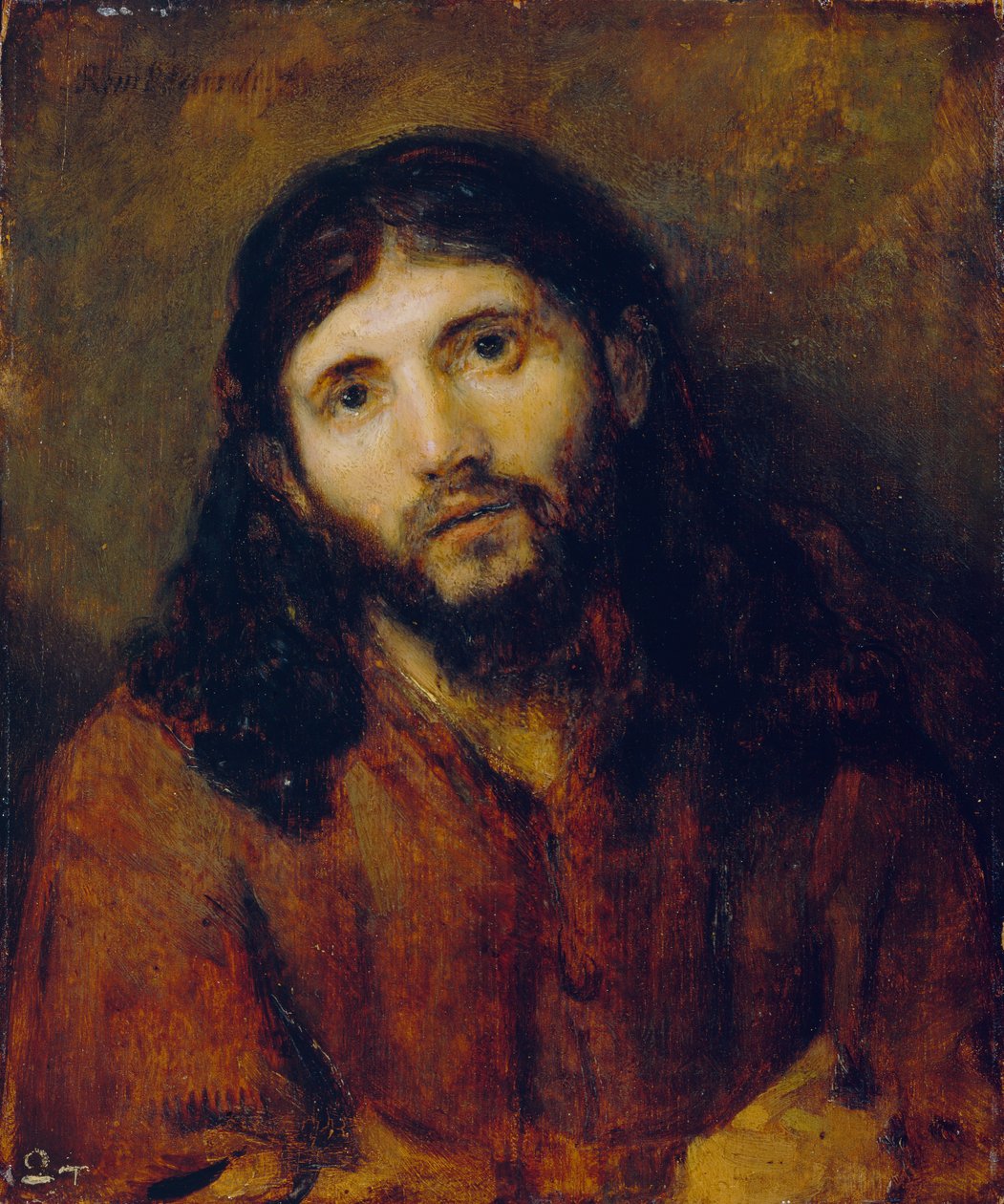 Kristus, ca. 164850 (olie på egetræspanel) af Rembrandt van Rijn