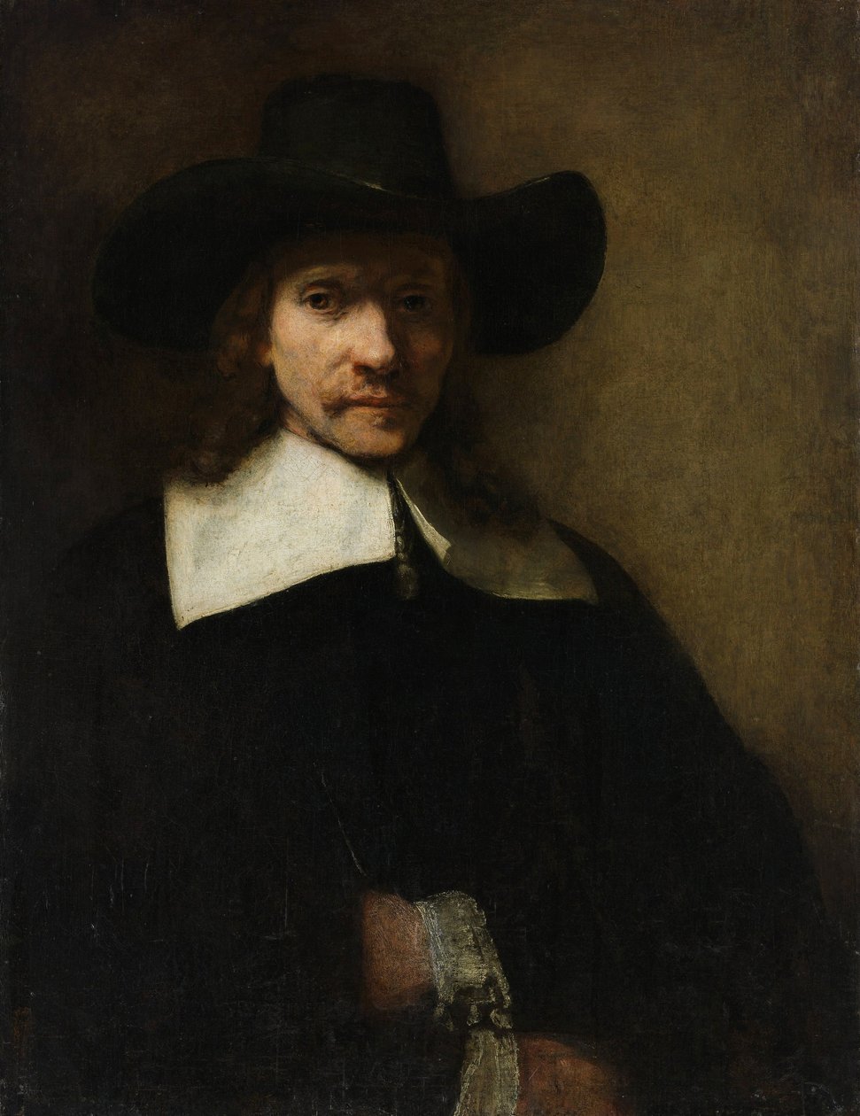 Portræt af en mand, c.1655-60 af Rembrandt van Rijn