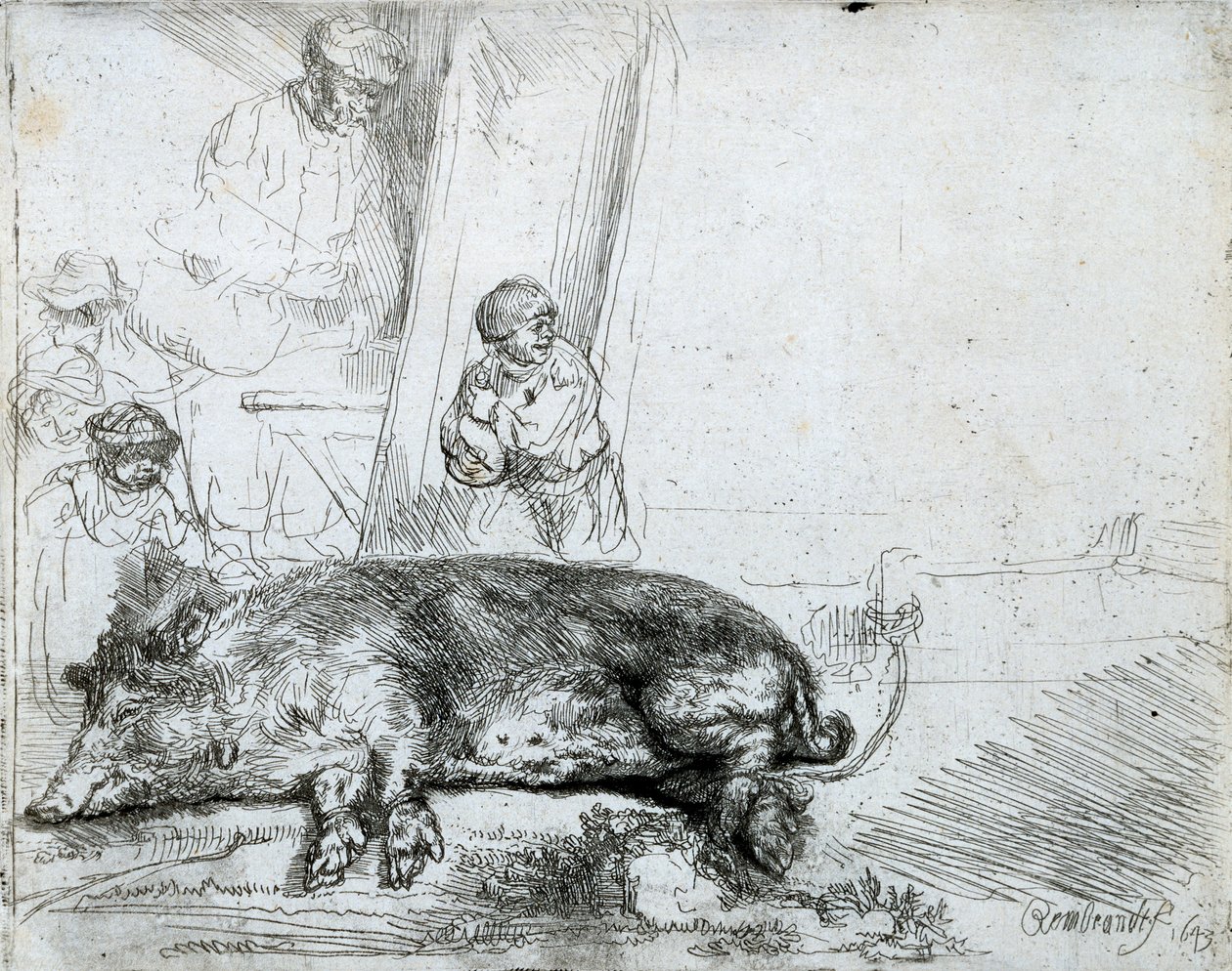 The Hog, 1643 af Rembrandt van Rijn