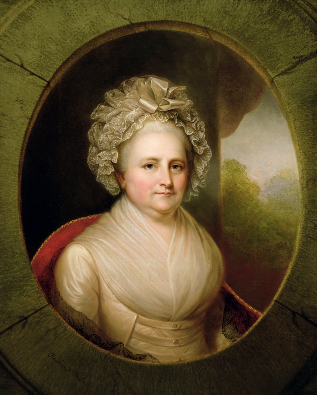 Portræt af Martha Washington (se 153883) af Rembrandt Peale