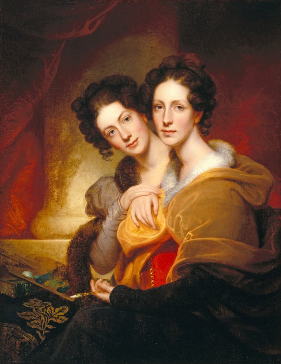 Søstrene (Eleanor og Rosalba Peale) af Rembrandt Peale