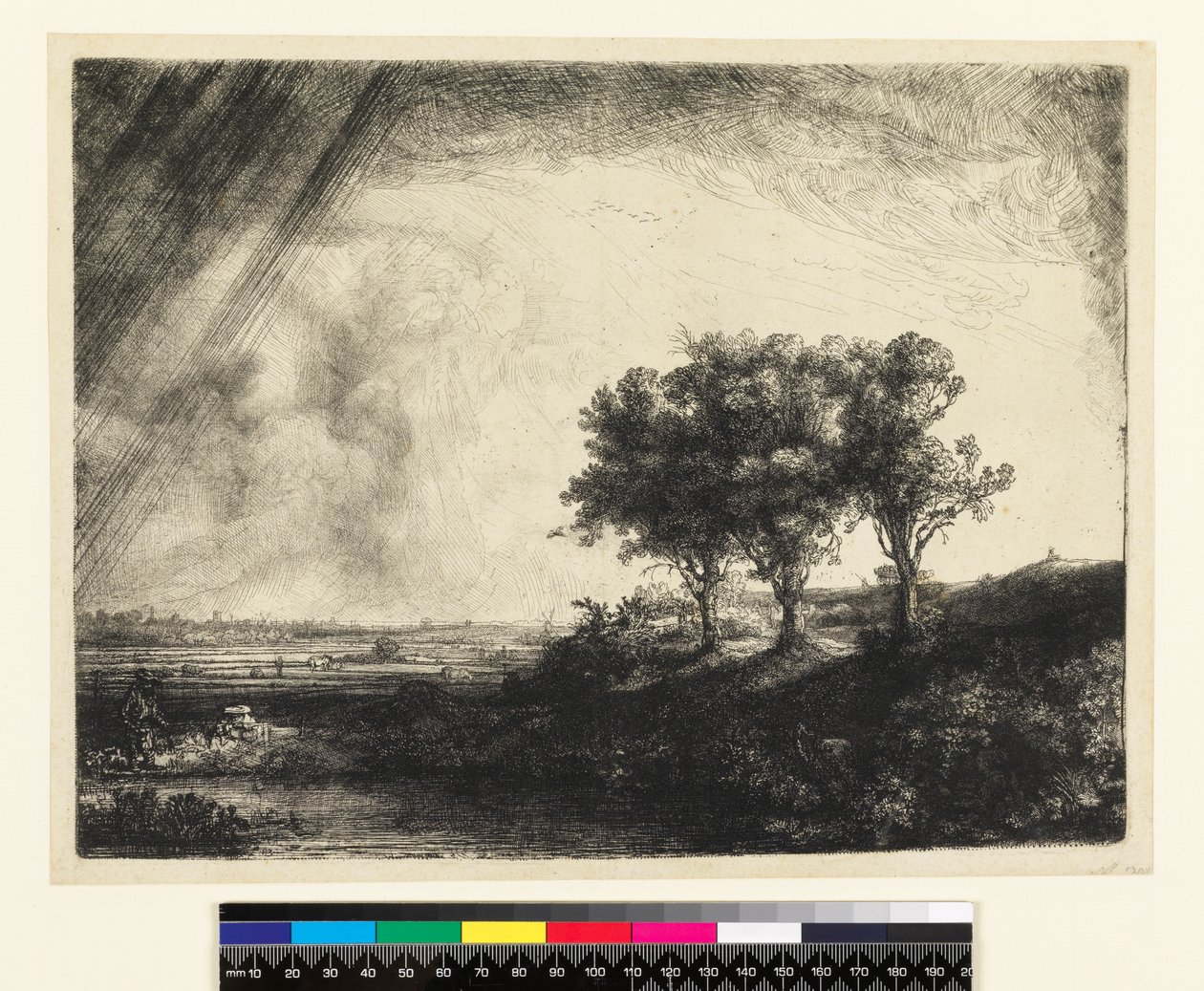 23.K5-292 De tre træer af Rembrandt van Rijn