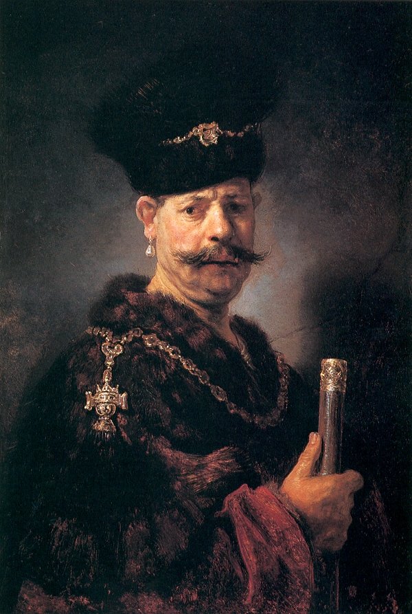 En polsk adelsmand af Rembrandt van Rijn