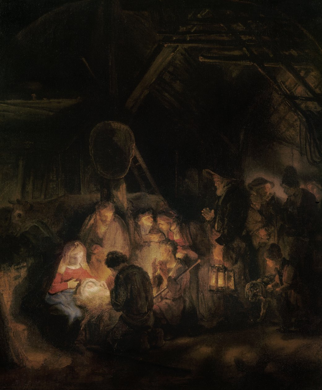 Hyrdernes tilbedelse, 1646 af Rembrandt van Rijn