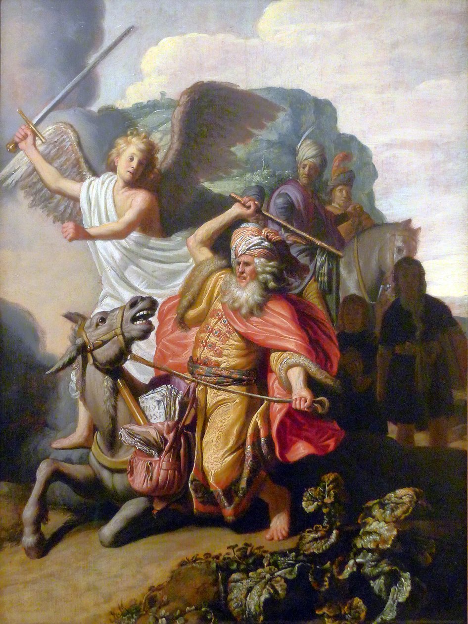 Bileam og hans Røv af Rembrandt van Rijn