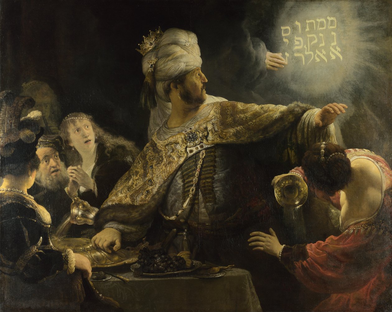 Belshazzars fest af Rembrandt van Rijn