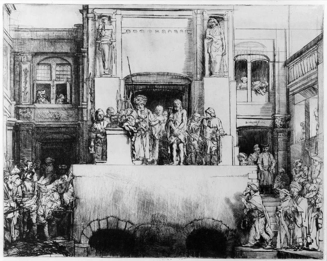 Kristus præsenteret for folket, 1655 (tørpunkt) af Rembrandt van Rijn