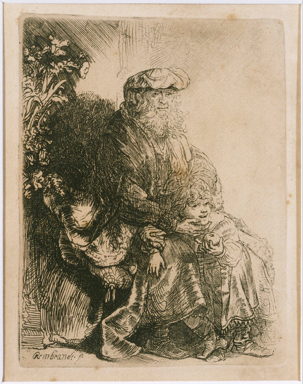 Jacob kærtegner Benjamin af Rembrandt van Rijn