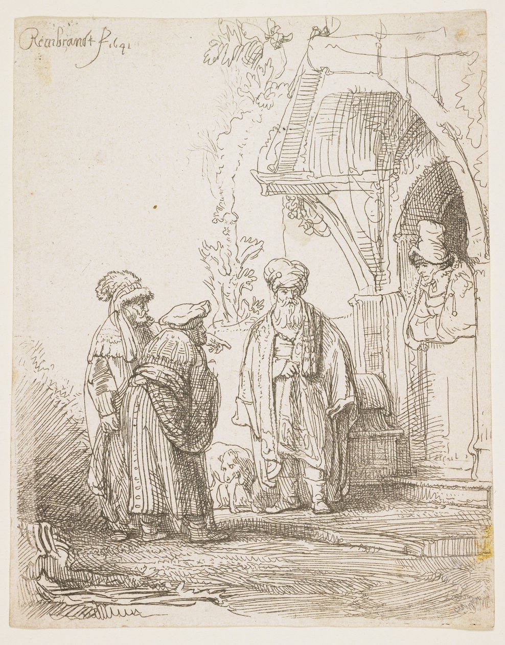 Jakob og Laban, 1641 af Rembrandt van Rijn