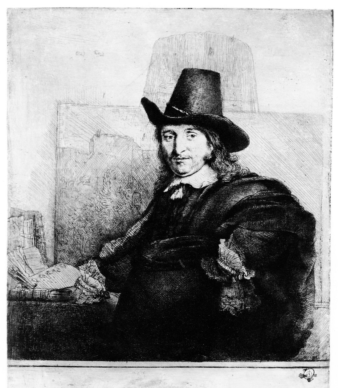Jan Asselyn, c.1647 af Rembrandt van Rijn