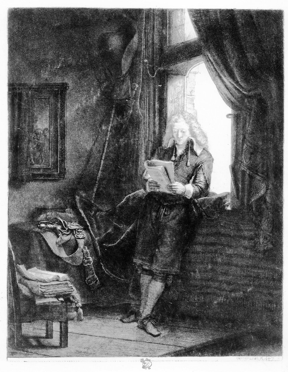 Jan Seks, 1647 af Rembrandt van Rijn