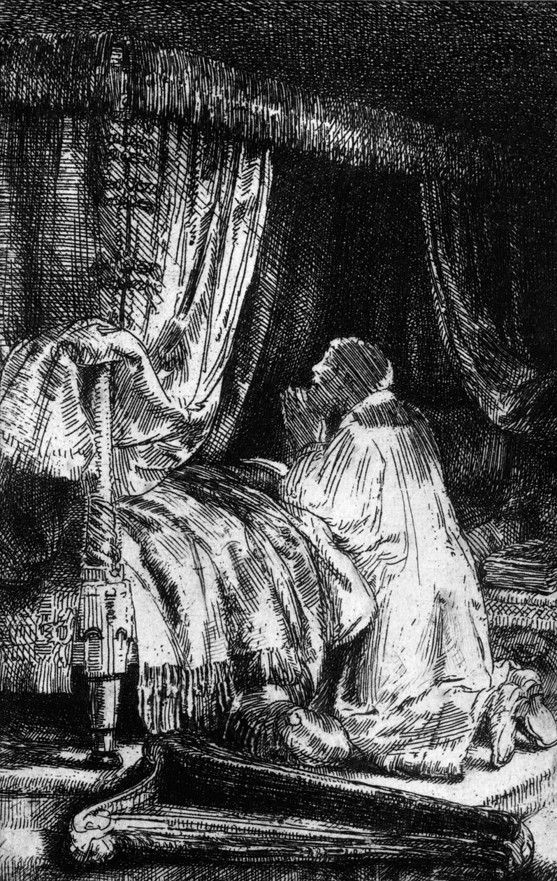 Kong David under bøn, 1652 af Rembrandt van Rijn