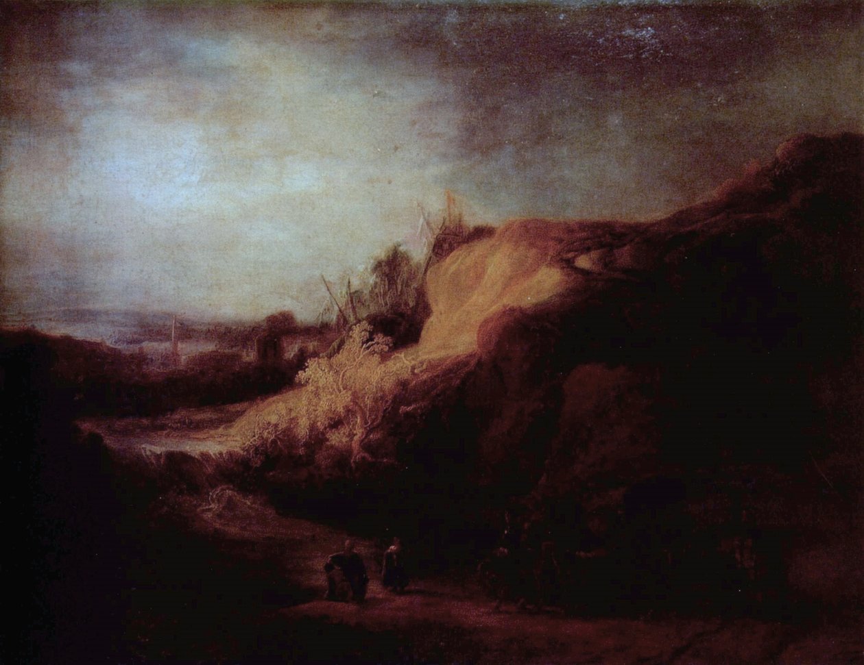 Landskab med Eunukens dåb af Rembrandt van Rijn